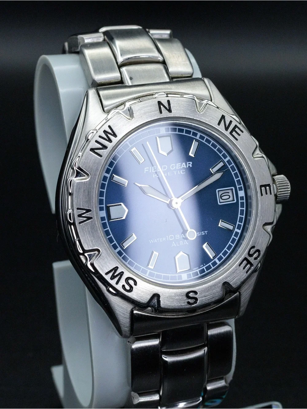 Seiko Alba Rare Field Gear YT57-0B20 Kinetic Vintage 40mm JDM Import Date Watch